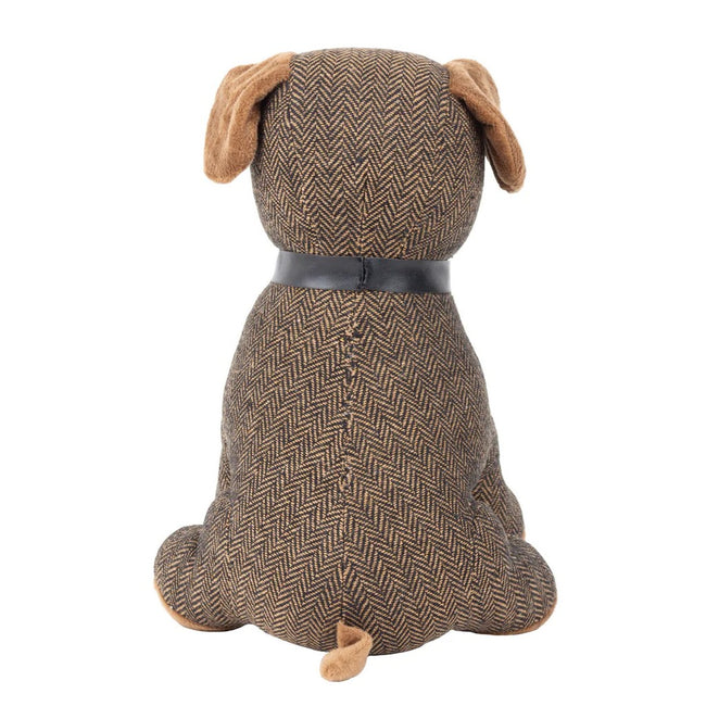 Brown - Back - Paoletti Boston Herringbone Doorstop