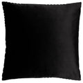 Black - Back - Paoletti Evoke Cut Cushion Cover