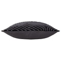 Black - Side - Paoletti Evoke Cut Cushion Cover