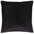 Black - Front - Paoletti Evoke Cut Cushion Cover