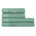 Smoke green - Front - Furn Textured Cotton Towel Bale Set (Pack of 4)