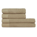 Warm Natural - Front - Furn Textured Cotton Towel Bale Set (Pack of 4)