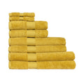 Ochre - Front - Paoletti Cleopatra Egyptian Cotton Towel Bale Set (Pack of 6)