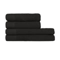 Black - Front - Furn Textured Cotton Towel Bale Set (Pack of 6)