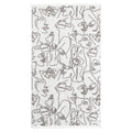 Grey - Side - Furn Everybody Abstract Cotton Towel Bale Set (Pack of 4)