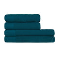 Blue - Front - Furn Textured Cotton Towel Bale Set (Pack of 4)