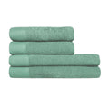 Smoke green - Front - Furn Textured Cotton Towel Bale Set (Pack of 4)