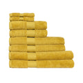 Ochre - Front - Paoletti Cleopatra Egyptian Towel Bale Set (Pack of 8)