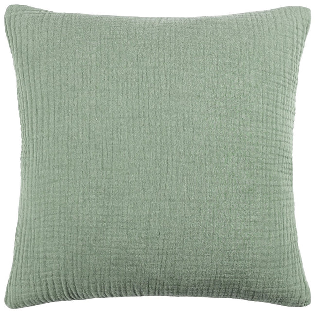 Eucalyptus - Front - Yard Lark Cotton Crinkled Cushion Cover