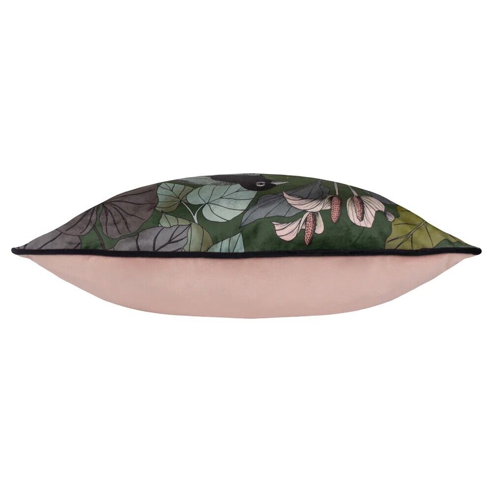 Blush - Side - Wylder Moriyo Contrast Piping Tropical Cushion Cover