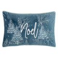Blue - Front - Furn Arcticus Noel Embroidered Arctic Animals Cushion Cover