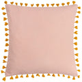 Coral - Back - Furn Chamae Tassel Floral Cushion Cover
