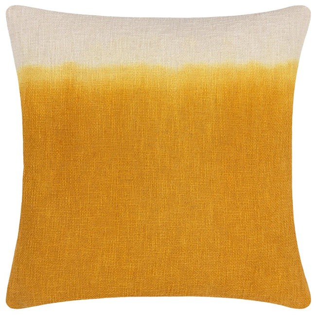 Ochre - Front - Furn Mizu Dip Dye Square Cushion Cover