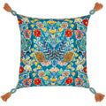 Blue - Front - Wylder Adeline Tassel Floral Cushion Cover