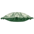 Bottle Green - Side - Paoletti Kirkton Pleated Floral Cushion Cover