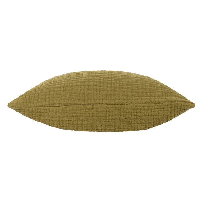 Khaki - Back - Yard Lark Woven Organic Cushion Cover