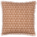 Pecan - Front - Yard Georgi Fringed Cushion Cover