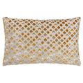 Gold - Front - Paoletti Lexington Jacquard Velvet Cushion Cover