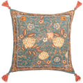 Blue - Front - Wylder Bolais Tassel Rectangular Cushion Cover