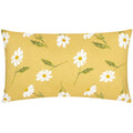 Yellow - Front - Wylder Reversible Daisies Floral Outdoor Cushion Cover