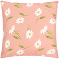 Pink - Front - Wylder Reversible Daisies Floral Outdoor Cushion Cover