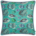 Teal - Front - Wylder Abyss Chenille Fish Cushion Cover