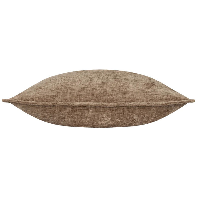 Taupe - Back - Evans Lichfield Buxton Reversible Square Cushion Cover