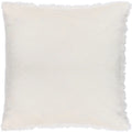 Dreamy Cream - Back - Heya Home Faux Fur Fluff Ball Cushion Cover