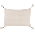 Natural - Front - Yard Caliche Tassel Textured Cushion Cover