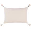 Natural - Back - Yard Caliche Tassel Textured Cushion Cover
