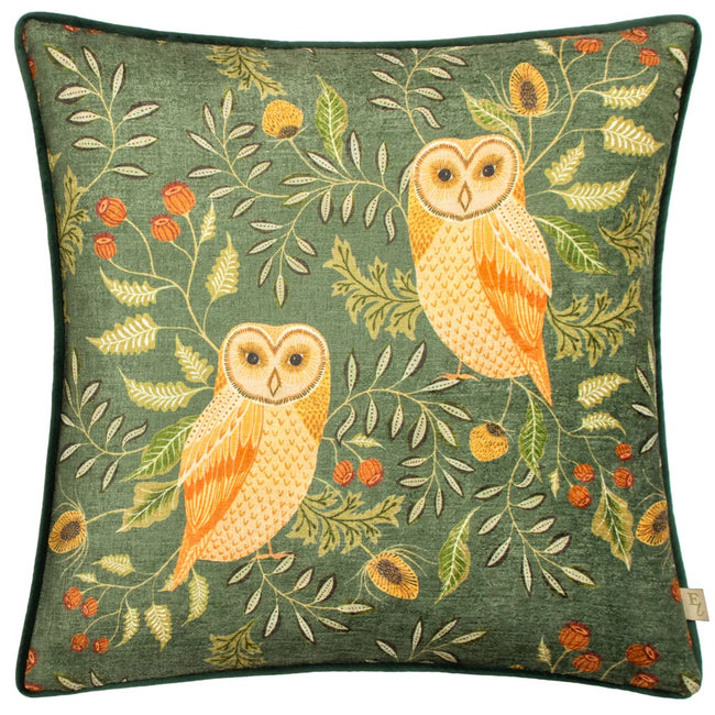 Bottle - Front - Evans Lichfield Hawthorn Chenille Owl Cushion Cover
