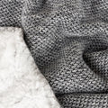 Grey - Back - Furn Nurrel Knitted Throw
