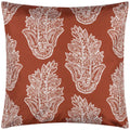 Terracotta - Front - Paoletti Kalindi Paisley Outdoor Cushion Cover