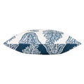 Navy - Side - Paoletti Kalindi Paisley Outdoor Cushion Cover