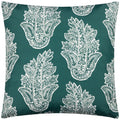 Teal - Front - Paoletti Kalindi Paisley Outdoor Cushion Cover