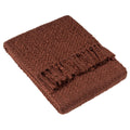 Chestnut - Front - Hoem Morni Woven Tassel Throw