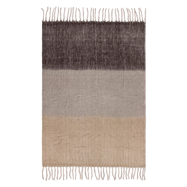 Flint-Black - Front - Yard Rawton Herringbone Ombre Throw