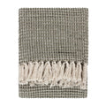 Lichen - Front - Yard Lorne Waffle Fringed Throw