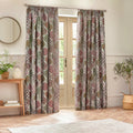 Rednut - Front - Wylder Ophelia Jacquard Floral Pencil Pleat Curtains
