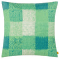 Green - Front - Evans Lichfield Checked Outdoor Cushion Cover