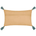 Multicoloured-Teal - Back - Wylder Orilla Tassel Floral Cushion Cover