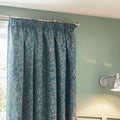 Wedgewood - Back - Wylder Nature Grantley Jacquard Pencil Pleat Curtains