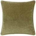 Olive - Front - Yard Heavy Chenille Reversible Cushion Cover