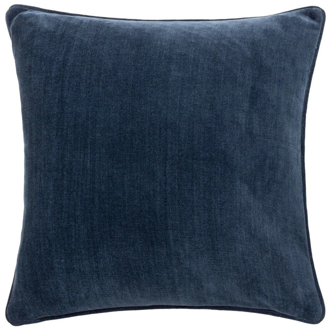 Navy - Front - Yard Heavy Chenille Reversible Cushion Cover