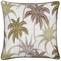 Green - Front - Wylder Galapagos Jacquard Piped Cushion Cover