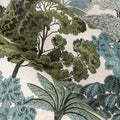 Green - Side - Wylder Woodlands Jacquard Floral Eyelet Curtains