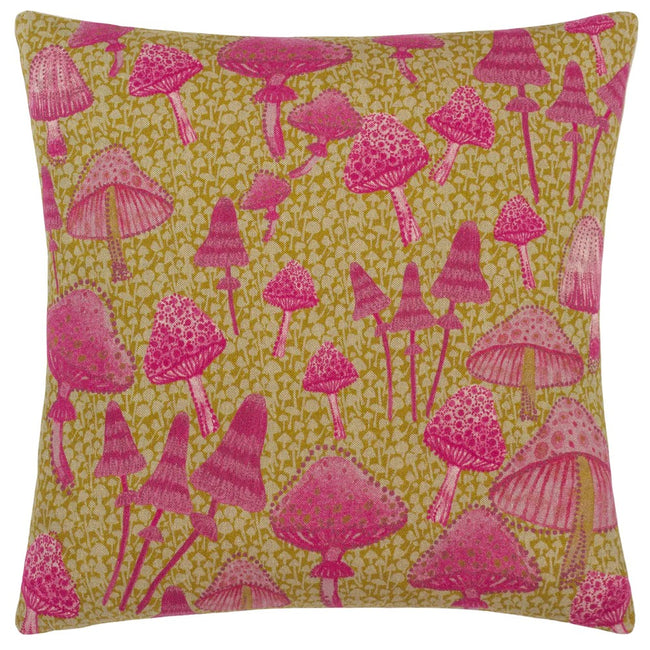 Purple - Front - Furn Abstract Mushrooms Cushion Cover