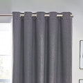 Charcoal - Back - Furn Dawn Eyelet Curtains