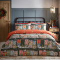 Green - Front - Furn Christmas Spirit Festive Duvet Cover Set
