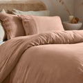 Pink Clay - Back - Yard Lark Muslin Cotton Duvet Cover Set